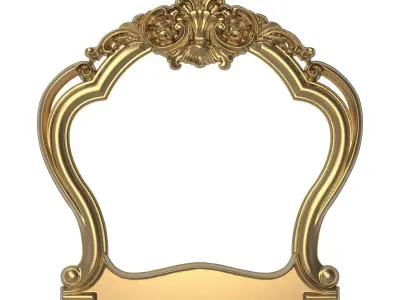 carved frame 3D model 23
