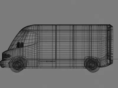 Amazon electric delivery van concept by RIVIAN 3D model