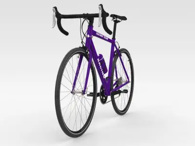 Racing Bicycle - Purple 3D model