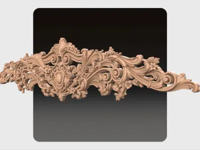 Carved decor for cnc 36 3D model