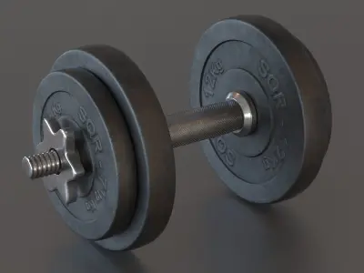 Dumbbell 3D model 3