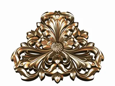 Carved decor model for cnc 16 3D model