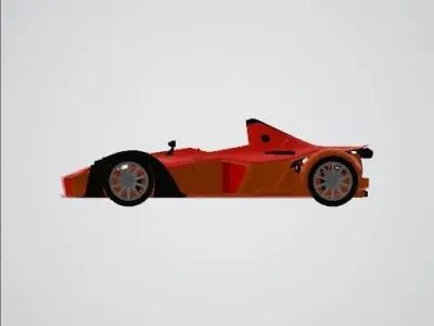 Sports Car  Low-poly 3D model