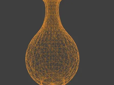 vase decor 2 Low-poly 3D model