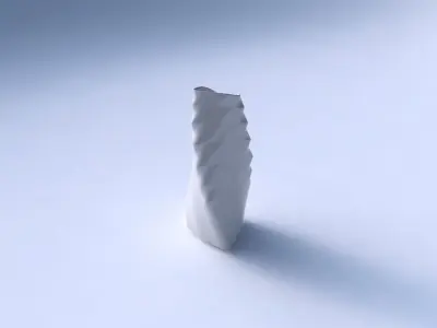 Vase twist curved tipping triangle with curved horizontal sec... 3D print model