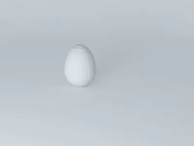 Structured Faberge egg with components Free 3D model