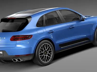Porsche Macan S 2015 3D model