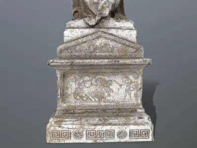 statue 1 Low-poly 3D model purchase