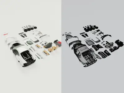 Ferrari F360 Modena 2004 3D model  3D model