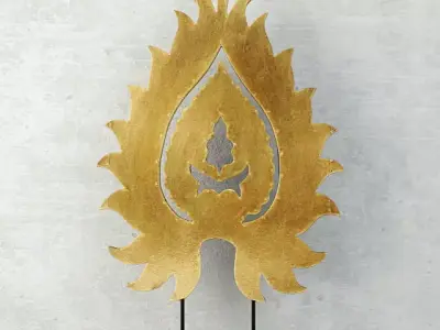 Small Leaf-Design Table Decor 3D model