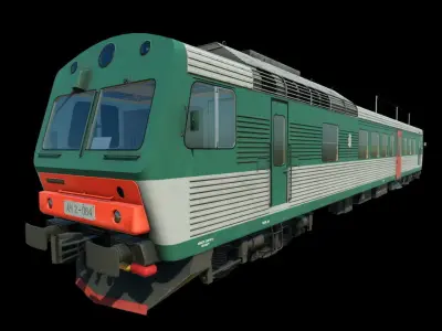 ACh2 Automotrise and APCh2 Coach Low-poly 3D model