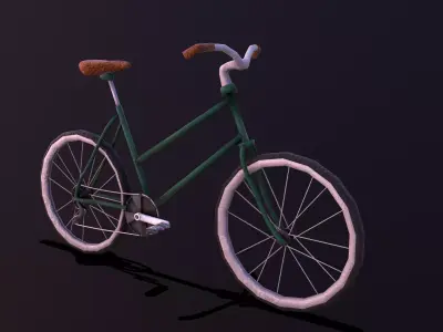 Stylize-Bike bicycle - bicycle Low-poly 3D model