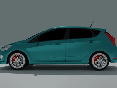 hyndai accent 3D model