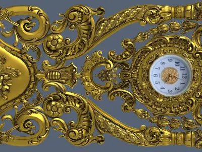 antique clock 3D print model