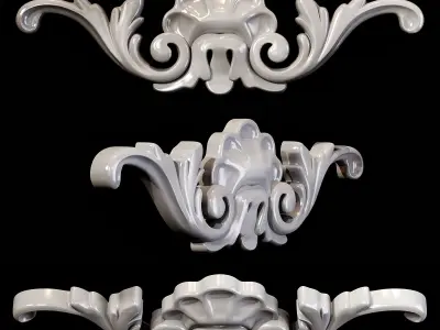 Classic carved 043 3D model