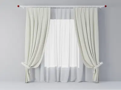 Curtains 04 collection 4 3D model