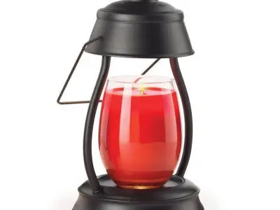 Metal Tabletop Wax Warmer - Candle Included - 2 Colour 3D model