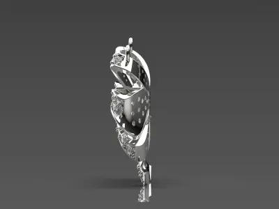 Bow tie pendant jp0004 3D print model