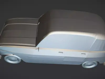 Pickup truck 3D print model