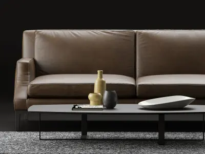 Natuzzi Winston sofa corner 3D model