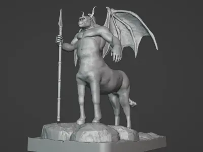 Gorilla Centaur Demon 3D print model