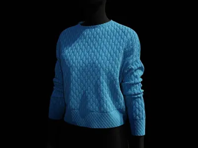 Sweater Marvelous Designer 3D model