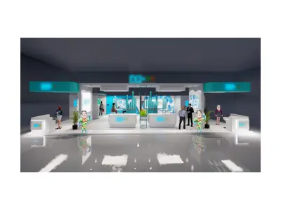 Exhibition stand 3D model