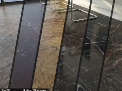 TUREX INTERNATIONAL Marble Tiles Set 3D model