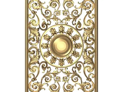 decorative pattern ready for 3D printing 3D model 12