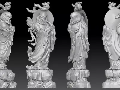 Bodhidharma  3D print model