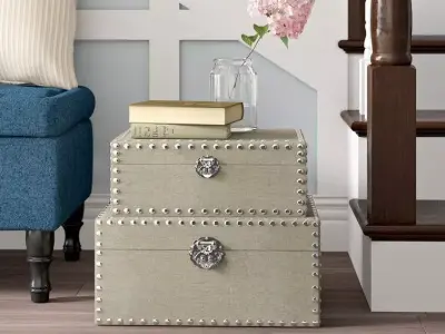 Linen Box Set Low-poly 3D model