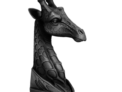 Giraffe Statue Book Holder 3D print model