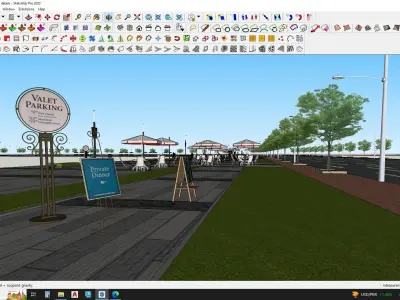 modular city road 3d model 3D model