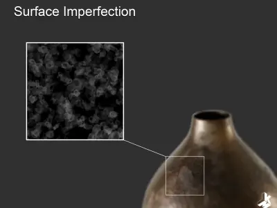 Set of Metal Vases 3D model