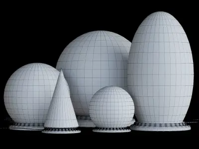 Decorative LED lights Nordic modern wood table lamp bedroom 3D model