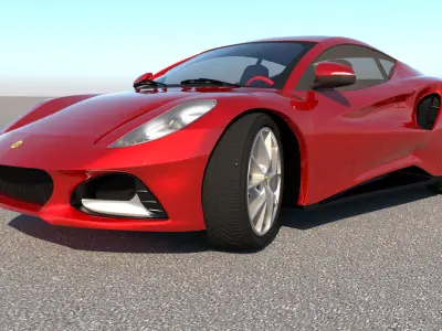 Lotus Emira 2022 Low-poly 3D model