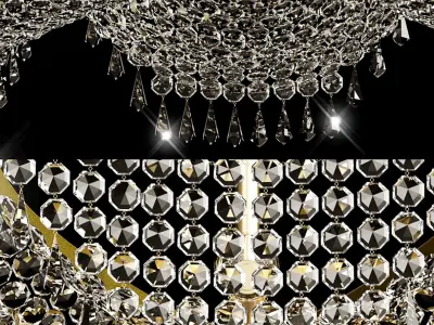 crystal Modern chandelier luxury 3D model