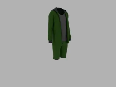 Sport Suit Low-poly 3D model