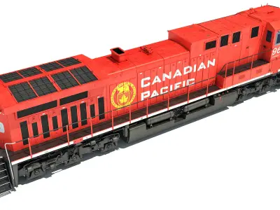 Canadian Pacific Locomotive 3D model