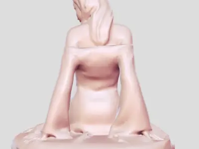 woman sitting  figure 3D print model