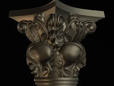 CAPITAL of the Lions FROM  Basilique Saint-Sernin de Toulouse  3D print model