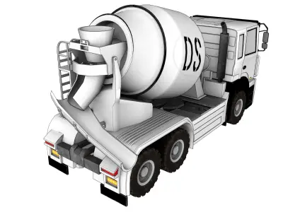 remicon cement mixer 3D model by wedigitize