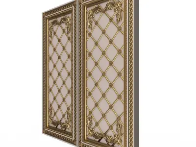 Backgammon Set 03 White Low-poly 3D model