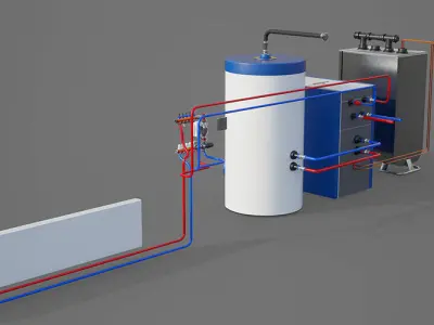 Dosch 3D - Heating Systems 3D model