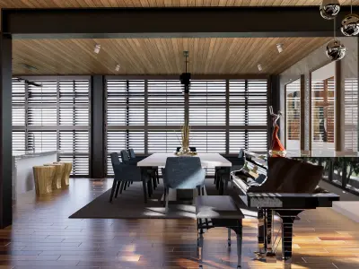 Modern living - B2 3D model