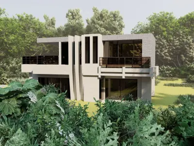 Casa Scene-villa-modern house 3D model