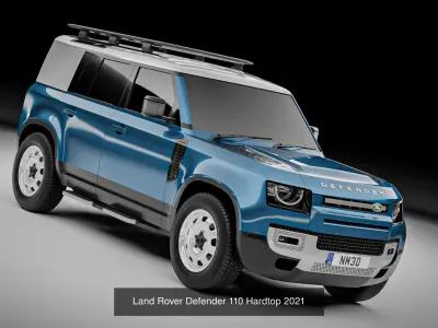 Land Rover Defender Hardtop 110 and 90 2021 3D Model Pack