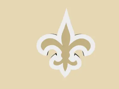 New Orleans Saints Team Logo 3D model