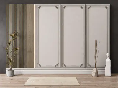 Decorative Wall Panel 3D wall panel 3d panel Backdrop 4 3D model