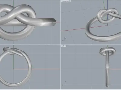 ring knot  3D print model